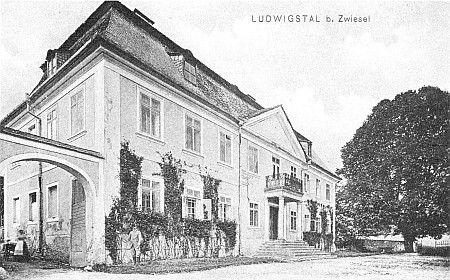 Zámeček v Ludwigsthalu, pohlednice