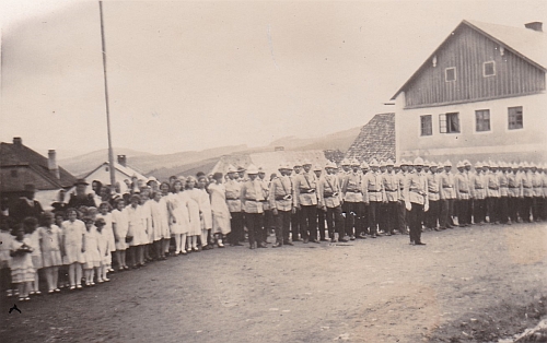 Slavnost založení hasičského sboru v Kundraticích roku 1932