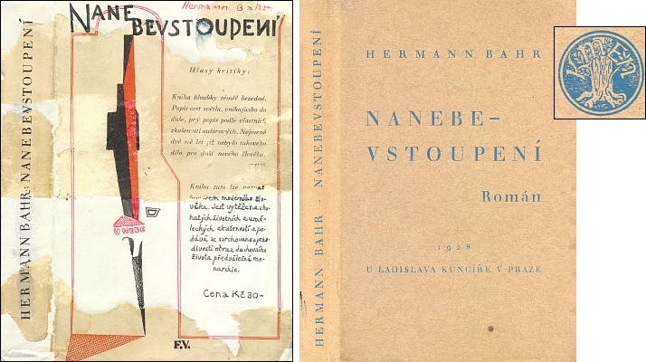 Obálka a brožovaná vazba (1928) českého překladu jeho románu - podle signatury F.V. víme, že autorem obálky byl František Igor Vik (1895-1957), výtvarník, který byl jinak i ruským legionářem a důstojníkem československé armády