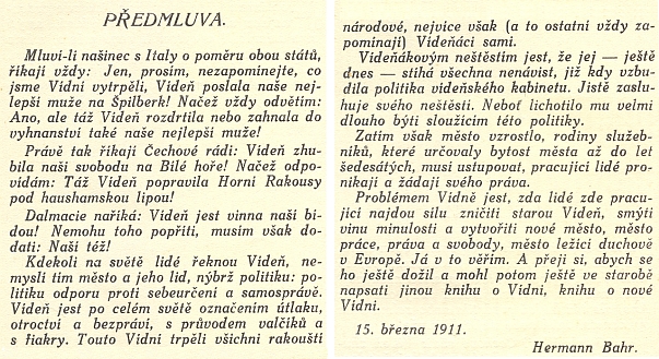 Obálka, titulní list (1911) a předmluva českého překladu jedné z jeho prací