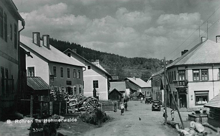 České Žleby na pohlednici Franze Seidela...