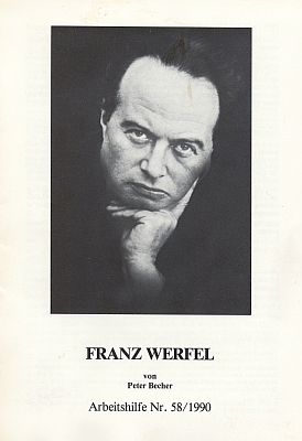 Stal se i autorem tohoto "pracovního sešitu" o Franzi Werfelovi, který vydal Svaz vyhnanců (Bund der Vertriebenen)