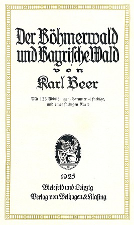 Obálka a titulní list (1925) knihy vydané v nakladatelství Velhagen & Klasing