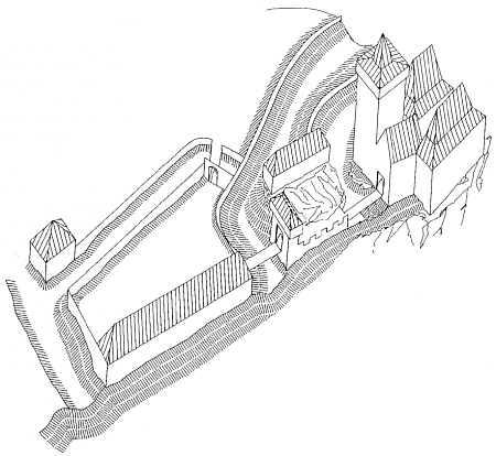 Hmotová rekonstrukce hradu Louzek
v závěrečné fázi jeho fungování
