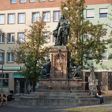 Jeho socha v Norimberku