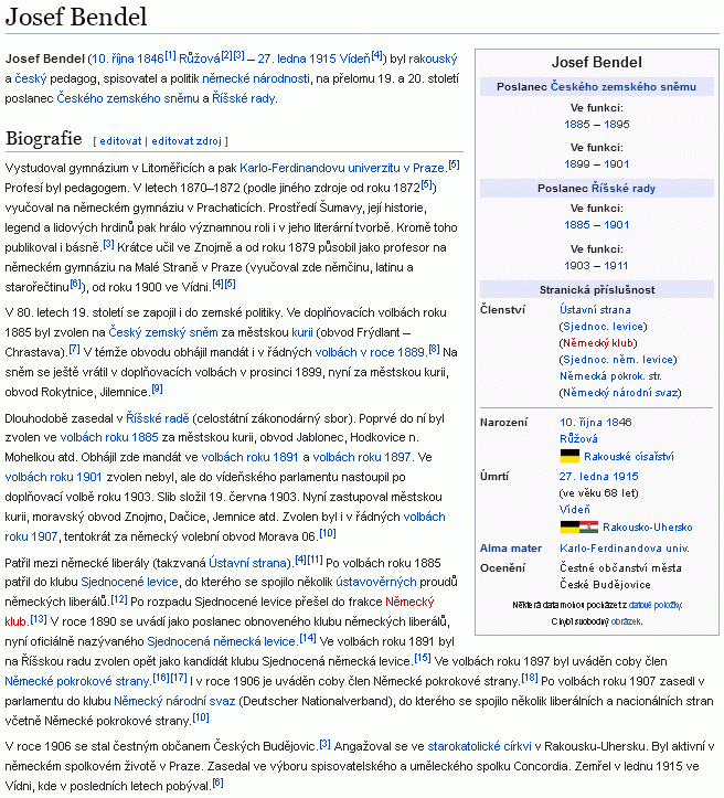 Jeho heslo ve Wikipedii