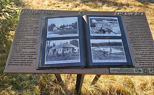 Informační tabule, vytvořená v rámci projektu "Album Šumavy"