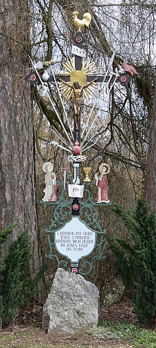 Kříž "Arma Christi" v Otterswang, dnes místní části města Bad Schussenried ve spolkové zemi Bádensko-Württembersko