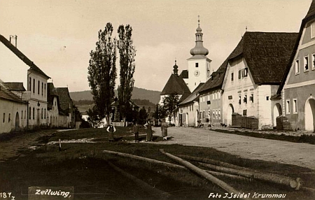 Cetviny na pohlednici Josefa Seidela