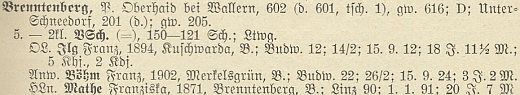 V roce 1928 ho uvádí soupis německého učitelstva v Čechách jako učitelského "čekatele" (Anw.=Anwärter) na obecné škole ve Spálenci u Zbytin poté, co v roce 1922 absolvoval německý učitelský ústav v Českých Budějovicích