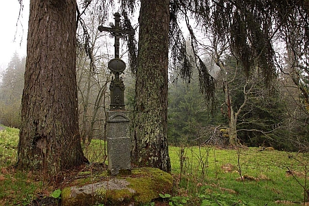 Místo bývalé Horní huti (Oberhütte) při Prášilech na snímku z roku 2015