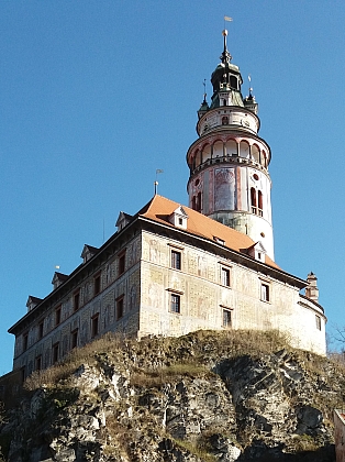 Českokrumlovský zámek se svou věží