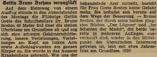 Zpráva o manželčině pádu v horách a těžkém zranění