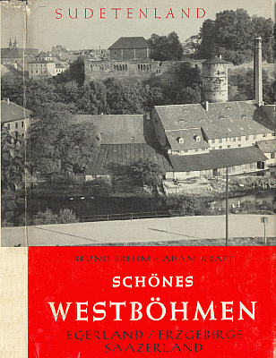 Obálka (1960) knihy fotografií o západních Čechách, k níž napsal průvodní slovo a které vévodí snímek chebské falce nad "temným ohybem řeky Ohře"