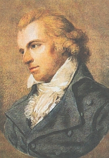 Friedrich Schiller na portrétu Ludovike Simanowizové (1759-1827) z roku 1794