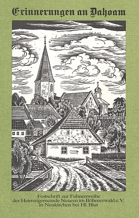 Obálka (1988) knihy o Nýrsku, na jejímž vzniku měl zásadní podíl, s grafikou Waltera Grössla, zachycující kostel sv. Tomáše s přilehlým hřbitovem nad řekou Úhlavou