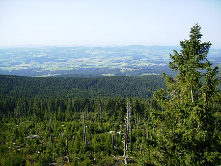 Pohled z Třístoličníku do Bavorska