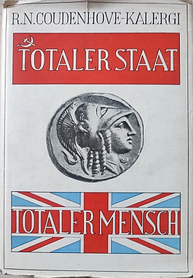 Obálka knihy "Totaler Staat - Totaler Mensch" ((Pan-Europa Verlag, 1937) s autorovým věnování Janu Masarykovi