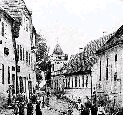 Dobový snímek z Ronšperku z roku 1910