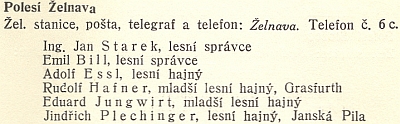 Otec Johann (Jan) Starek na stránkách jediné česky vydané Schwarzenberské ročenky z roku 1935