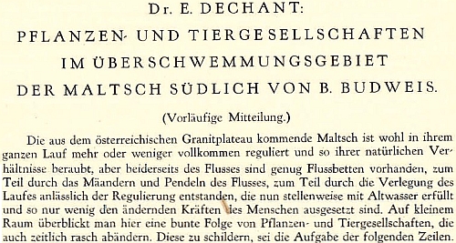 Úvod jeho příspěvku v Ročence Vlastivědné společnosti jihočeské za rok 1929