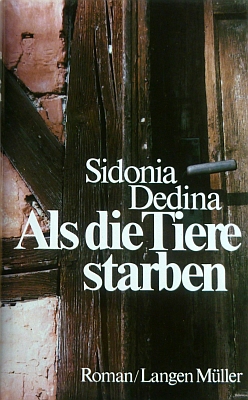 Obálka (1988) románu, který v Mnichově a ve Vídni vydalo nakladatelství Langen Müller
