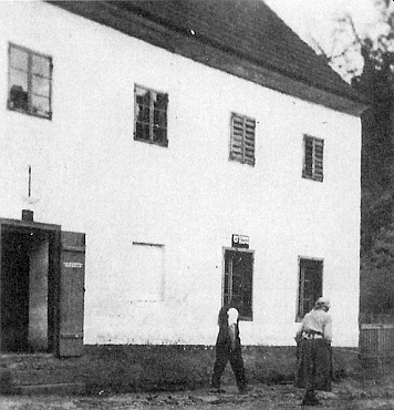 Rodný "Böhm-Haus" čp. 10 v zaniklém Jablonci