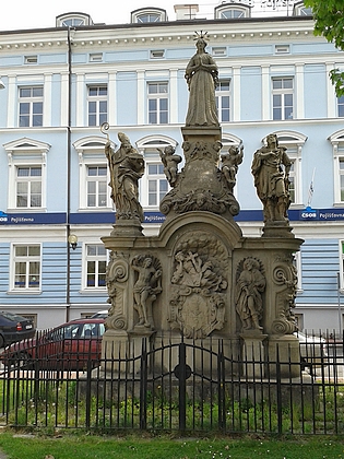 Mariánské sousoší na stejnojmenném českobudějovickém náměstí