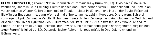 Jeho medailon na stránkách Linz aktuell z června 2003