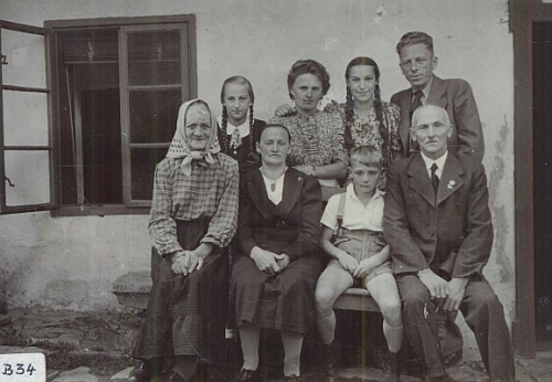 Rodina Duscherova i s ním v chlapeckém věku