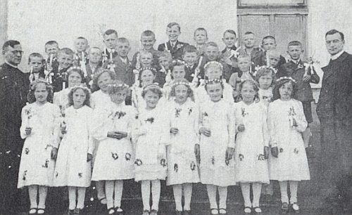 První svaté přijímání v rodném Klení válečného roku 1942