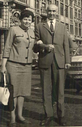 S manželem v Bruselu roku 1964