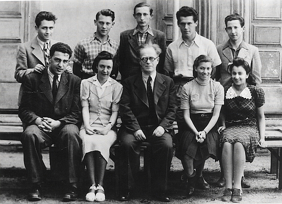 Se studenty oktávy ve školním roce 1939/1940