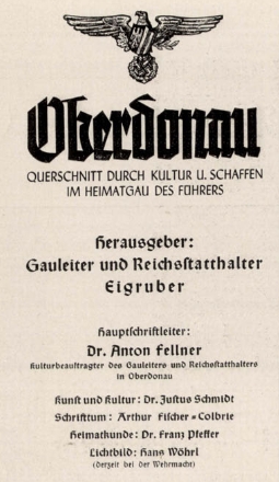 Z tiráže časopisu, jehož vydavatelem byl v letech 1941-1943 nacistický gauleiter Eigruber (popraven Američany v roce 1947) vyplývá, že Fischer-Colbrie byl odpovědný za jeho literární náplň