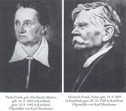 Rodiče Paula a Heinrich Frankovi