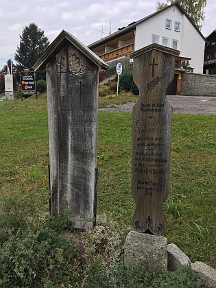 Umrlčí prkna v "české" a Bavorské Železné Rudě