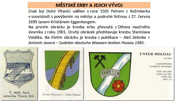 O znacích Dolní Vltavice