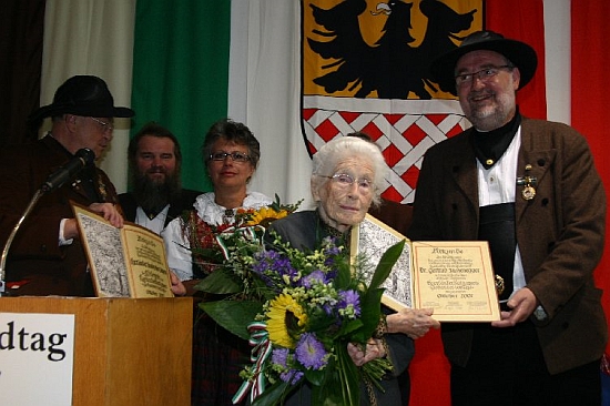 Při udělení ceny "Johannes-von-Tepl-Kulturpreis" roku 2007 v Marktredwitz