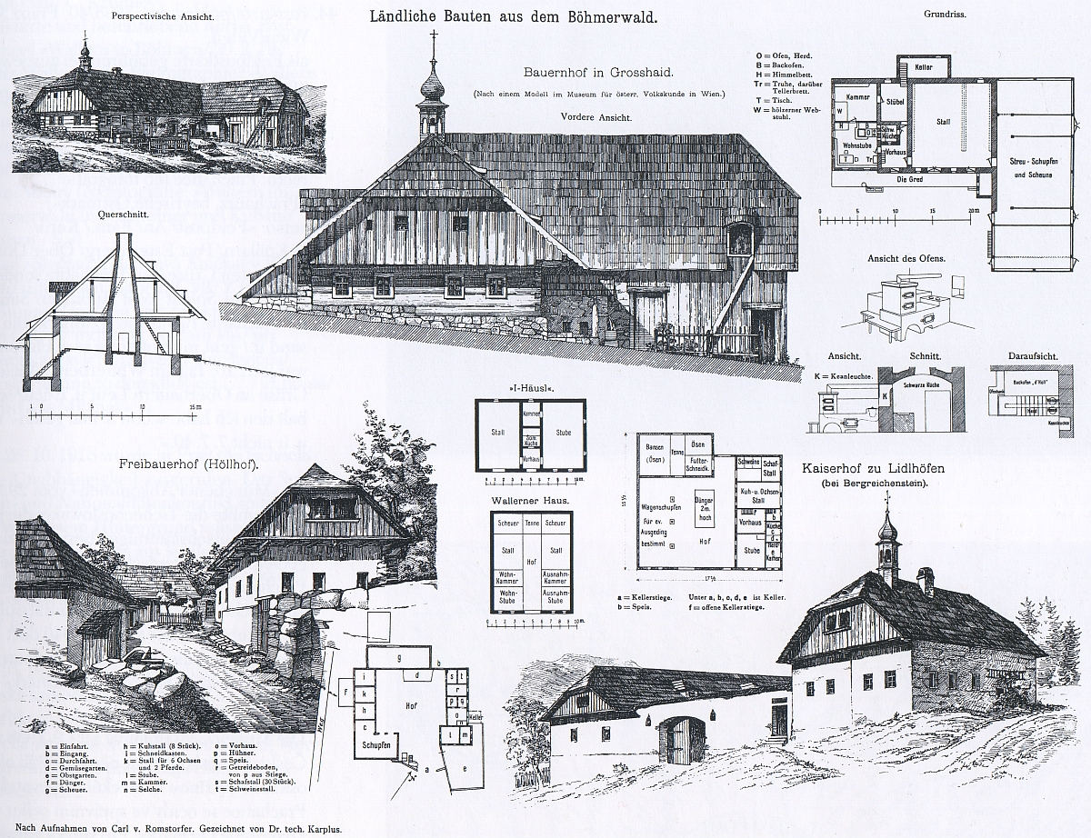 Usedlost ve dnes zcela zaniklém Velkém Boru je tu čelnou ukázkou šumavské venkovské architektury