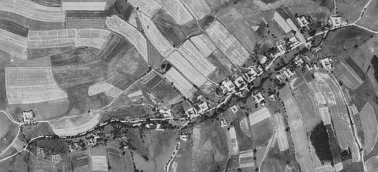 Hartunkov na leteckých snímcích z let 1952 a 2008