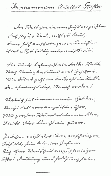 Rukopis jedné jeho básně