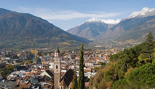 Merano, odkud poslala svůj dopis