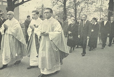 Jeho kněžská primice v listopadu 1968 ve Wasseralfingen