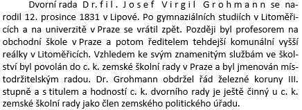 O něm v českém překladu německé vlastivědy okresu Šluknov z roku 1898