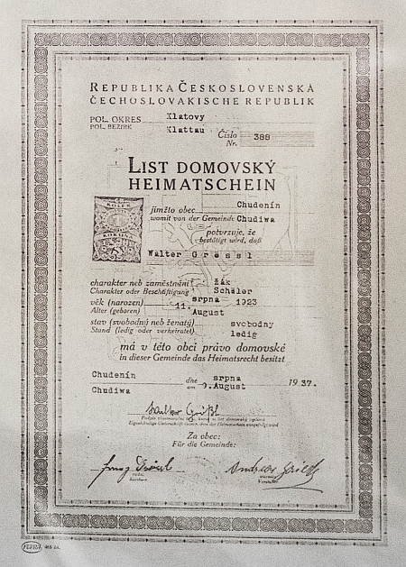 Chudenínský domovský list