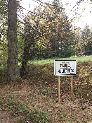 Multerberg (osada zanikla pod názvem Mezilesí) dnes
