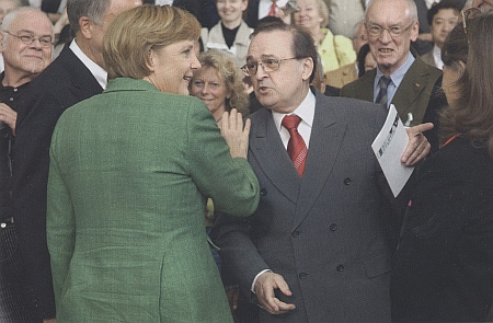 Na světovém kongresu PEN-Klubu roku 2006 s Angelou Merkelovou