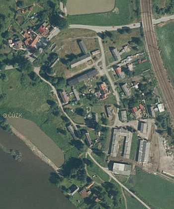Rodný Certlov, dnešní Rybník, na leteckých snímcích z let 1949 a 2011