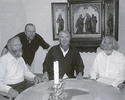 Bratři Hafnerové (zleva Adolf, Herbert, Leopold a Franz)
při otevření své výstavy v Pasově 2007