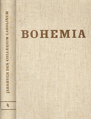 Vazba jednoho ze svazků ročenky Bohemia s jeho bibliografií